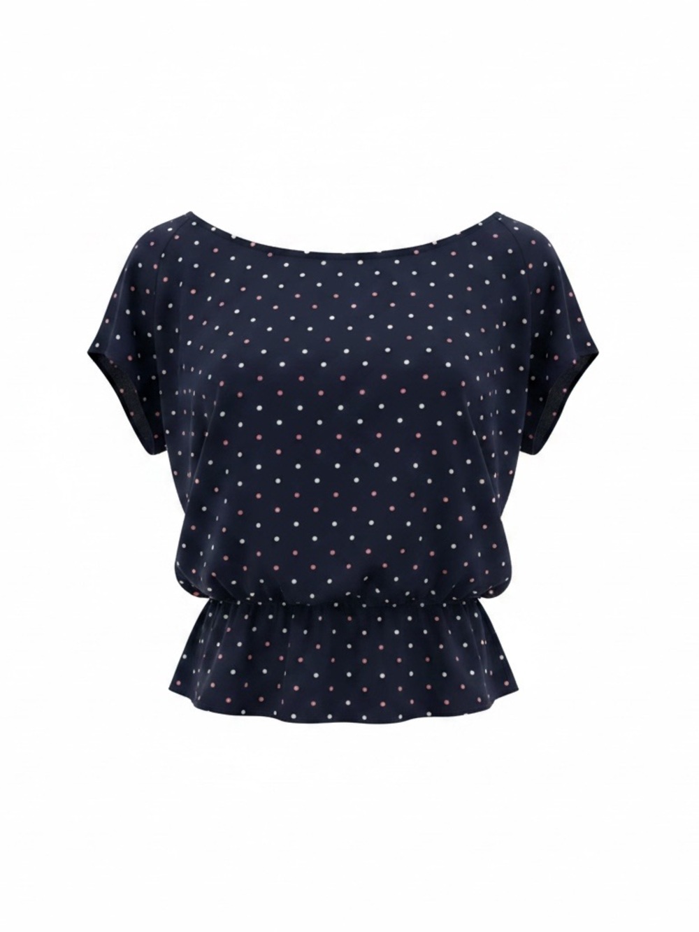GAP Navy Polka Dot Blouse